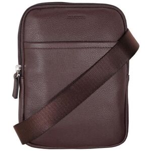 Petit sac bandoulière homme en cuir réf ZE6117 choco (2 coul. disp) Marron - Publicité Petit sac bandoulière homme en cuir réf ZE6117 choco (2 coul. disp) Marron - Publicité