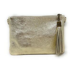 Sac bandoulière - OH MY BAG - MORGANE - Cuir grainé irisé - Couleur Or - Dimensions 23x16x2 cm Jaune - Publicité Sac bandoulière - OH MY BAG - MORGANE - Cuir grainé irisé - Couleur Or - Dimensions 23x16x2 cm Jaune - Publicité