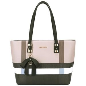 Sac à main Gallantry A4 multicolore à rayure - Noir Noir - Publicité Sac à main Gallantry A4 multicolore à rayure - Noir Noir - Publicité