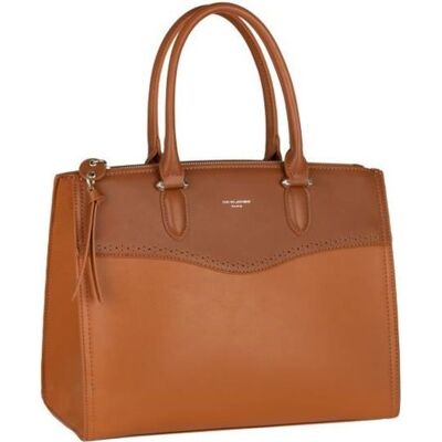 Grand Sac à Main - David Jones - Cabas Fourre-Tout Femme Cuir PU Porté Epaule Bandoulière 2 Compartiments Multi Poche - Marron Marron - Publicité Grand Sac à Main - David Jones - Cabas Fourre-Tout Femme Cuir PU Porté Epaule Bandoulière 2 Compartiments Multi Poche - Marron Marron - Publicité