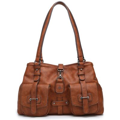 Tamaris Sac à épaule marron pour femme - Bernadette Shoulder Bag Cognac 60120 Marron - Publicité Tamaris Sac à épaule marron pour femme - Bernadette Shoulder Bag Cognac 60120 Marron - Publicité