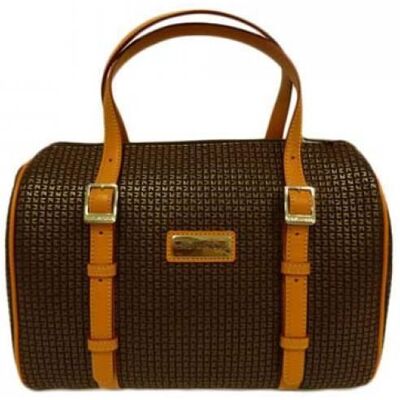 Sac bowling - Ted Lapidus - Fidelio - Marron - Cuir - 100% Tissu Marron - Publicité Sac bowling - Ted Lapidus - Fidelio - Marron - Cuir - 100% Tissu Marron - Publicité