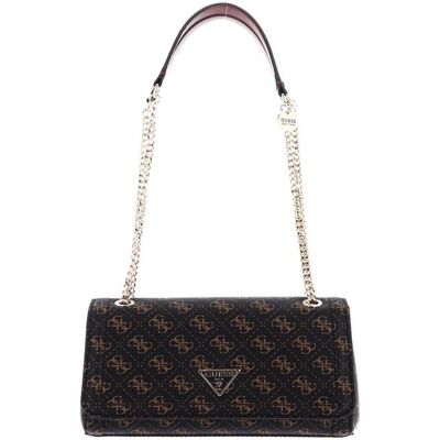 Sac à épaule bandoulière - GUESS - Noelle Covertible Xbody - Marron - 100% polyuréthane - 23x14x6 cm Marron - Publicité Sac à épaule bandoulière - GUESS - Noelle Covertible Xbody - Marron - 100% polyuréthane - 23x14x6 cm Marron - Publicité