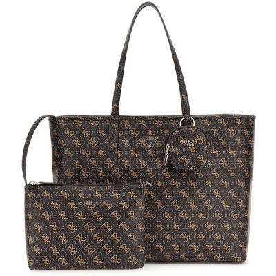 GUESS Sac shopper brun foncé brun clair pour femme - Power Play II Large Tech Tote Brown Logo 314086 Marron - Publicité GUESS Sac shopper brun foncé brun clair pour femme - Power Play II Large Tech Tote Brown Logo 314086 Marron - Publicité