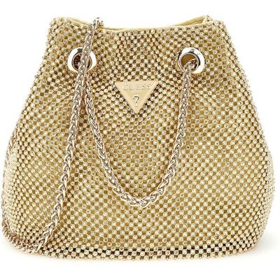 Sac de soirée - GUESS - Zalina Mini Pouch - Beige - Doré - 14x15x10 cm Beige - Publicité Sac de soirée - GUESS - Zalina Mini Pouch - Beige - Doré - 14x15x10 cm Beige - Publicité