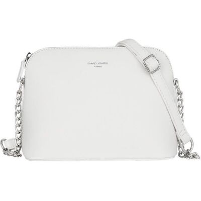 David Jones - Petit Sac Bandoulière Femme - Sac à Main Chaîne Porté Epaule - Besace Sacoche Cuir PU Pochette Soirée Mode - Blanc Blanc - Publicité David Jones - Petit Sac Bandoulière Femme - Sac à Main Chaîne Porté Epaule - Besace Sacoche Cuir PU Pochette Soirée Mode - Blanc Blanc - Publicité