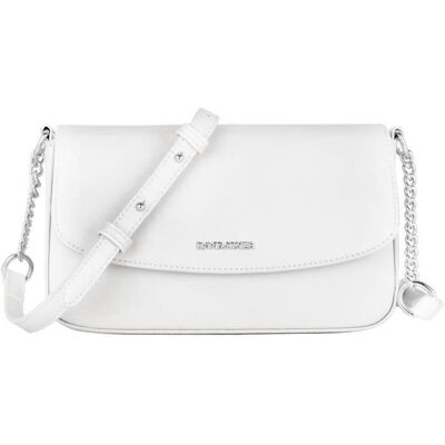 Sac Bandoulière Femme - David Jones - Petit Sac Epaule Rectangle Cuir PU - Sacoche Téléphone - Blanc Beige - Publicité Sac Bandoulière Femme - David Jones - Petit Sac Epaule Rectangle Cuir PU - Sacoche Téléphone - Blanc Beige - Publicité