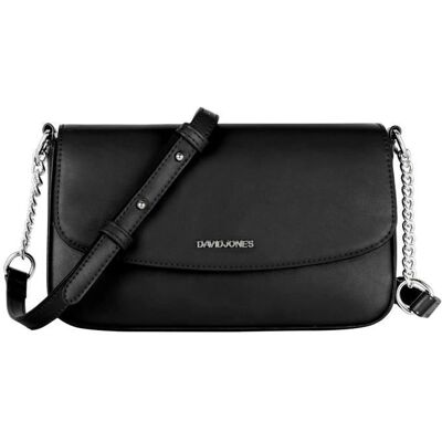 Sac Bandoulière Femme - David Jones - Petit Sac Epaule Rectangle Cuir PU - Sacoche Téléphone - Noir Noir - Publicité Sac Bandoulière Femme - David Jones - Petit Sac Epaule Rectangle Cuir PU - Sacoche Téléphone - Noir Noir - Publicité