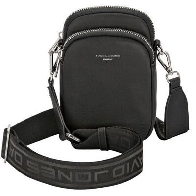 David Jones - Sac bandoulière Téléphone Portable Cuir PU Femme - Noir Noir - Publicité David Jones - Sac bandoulière Téléphone Portable Cuir PU Femme - Noir Noir - Publicité