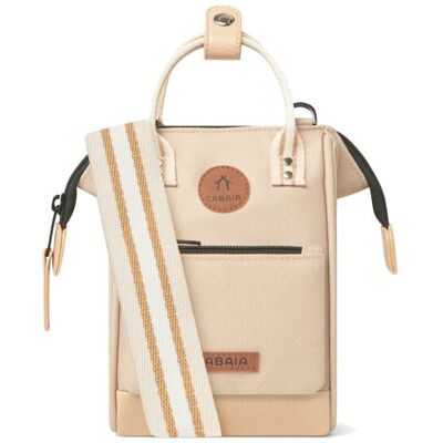 Mini sac bandoulière - CABAIA - Nano Adventurer - Lobito-Beige - Toile vegan - Zippée Beige - Publicité Mini sac bandoulière - CABAIA - Nano Adventurer - Lobito-Beige - Toile vegan - Zippée Beige - Publicité