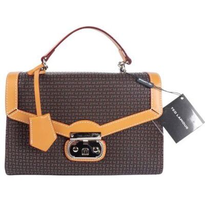 Ted Lapidus Fidelio - Sac porté épaule Marron TL08356M Marron - Publicité Ted Lapidus Fidelio - Sac porté épaule Marron TL08356M Marron - Publicité