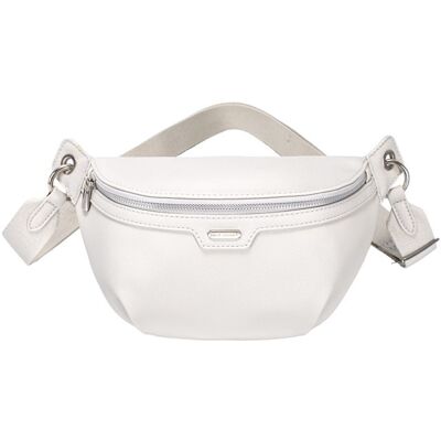 David Jones Paris - Sac Banane Ville Bandoulière Femme - Similicuir PU - Taille Petite - Couleur Blanc Cassé Blanc - Publicité David Jones Paris - Sac Banane Ville Bandoulière Femme - Similicuir PU - Taille Petite - Couleur Blanc Cassé Blanc - Publicité