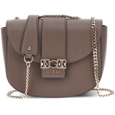 GUESS Sac à épaule bandoulière taupe pour femme - Jane Covertible Xbody Flap Dark Taupe 324345 Marron - Publicité GUESS Sac à épaule bandoulière taupe pour femme - Jane Covertible Xbody Flap Dark Taupe 324345 Marron - Publicité