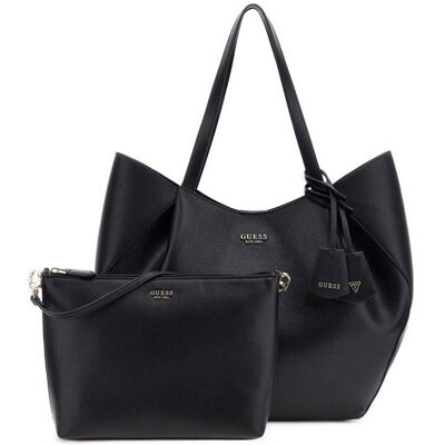 GUESS Sac shopper noir pour femme - Amorette 2 in 1 Tote Bag 319111 Noir - Publicité GUESS Sac shopper noir pour femme - Amorette 2 in 1 Tote Bag 319111 Noir - Publicité