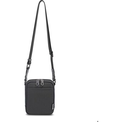 DAVID JONES Sacoche Homme porté travers Ville Voyage - Pochette Téléphone Bandoulière Pratique - Taille Petite - Couleur Noir Noir - Publicité DAVID JONES Sacoche Homme porté travers Ville Voyage - Pochette Téléphone Bandoulière Pratique - Taille Petite - Couleur Noir Noir - Publicité