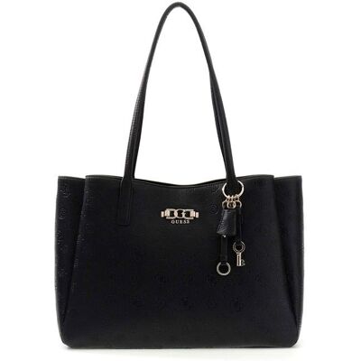 GUESS Sac à épaule noir pour femme - Anise Multi Compartment Tote Black Logo 336935 Noir - Publicité GUESS Sac à épaule noir pour femme - Anise Multi Compartment Tote Black Logo 336935 Noir - Publicité