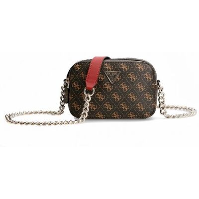 Sac à épaule bandoulière - GUESS - Noelle Crossbody Camera - Marron - 2 compartiments - 450 g Marron - Publicité Sac à épaule bandoulière - GUESS - Noelle Crossbody Camera - Marron - 2 compartiments - 450 g Marron - Publicité