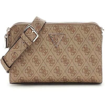 Sac à épaule bandoulière - GUESS - Eco Erica Status - Marron clair - 100% polyuréthane - 23x13x5 cm Marron - Publicité Sac à épaule bandoulière - GUESS - Eco Erica Status - Marron clair - 100% polyuréthane - 23x13x5 cm Marron - Publicité