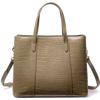 David Jones - Sac à Main Femme Cuir PU Motif Crocodile - Cabas Fourre-Tout Elégant - Sac Porté Epaule Bandoulière T Moyen - Marron Marron - Publicité David Jones - Sac à Main Femme Cuir PU Motif Crocodile - Cabas Fourre-Tout Elégant - Sac Porté Epaule Bandoulière T Moyen - Marron Marron - Publicité