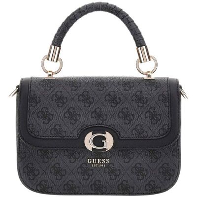GUESS Sac à épaule anthracite noir pour femme - Orlina Logo Top Handle Flap Bag Coal Logo 292826 Gris - Publicité GUESS Sac à épaule anthracite noir pour femme - Orlina Logo Top Handle Flap Bag Coal Logo 292826 Gris - Publicité