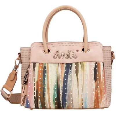 Anekke - Sac à main anses courtes Studio beige - 11384 Beige - Publicité Anekke - Sac à main anses courtes Studio beige - 11384 Beige - Publicité