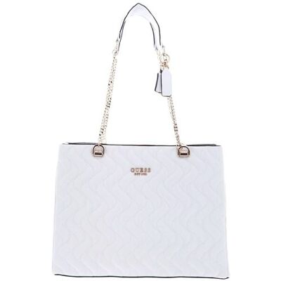 GUESS Sac à épaule blanc pour femme - Eco Mai Girlfriend Tote Bag 225237 Blanc - Publicité GUESS Sac à épaule blanc pour femme - Eco Mai Girlfriend Tote Bag 225237 Blanc - Publicité