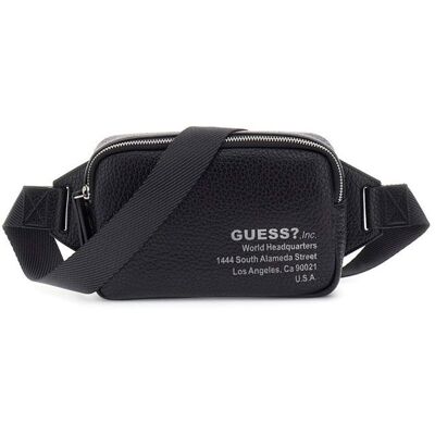 GUESS Sac banane noir pour homme - New York Squared Bum Bag 322794 Noir - Publicité GUESS Sac banane noir pour homme - New York Squared Bum Bag 322794 Noir - Publicité