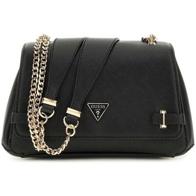 GUESS Sac à épaule noir pour femme - Rosalba Convertible Xbody Flap Bag 311492 Noir - Publicité GUESS Sac à épaule noir pour femme - Rosalba Convertible Xbody Flap Bag 311492 Noir - Publicité