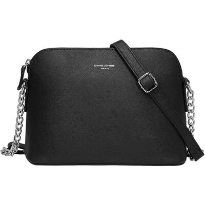Petit Sac Bandoulière - DAVID JONES - Noir - Simili Cuir Saffiano - Bandoulière Réglable - Poches Multiples Noir - Publicité Petit Sac Bandoulière - DAVID JONES - Noir - Simili Cuir Saffiano - Bandoulière Réglable - Poches Multiples Noir - Publicité