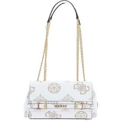 GUESS Sac à épaule vieux rose blanc pour femme - Sestri Logo Convertible Crossbody Flap White Logo 248387 Blanc - Publicité GUESS Sac à épaule vieux rose blanc pour femme - Sestri Logo Convertible Crossbody Flap White Logo 248387 Blanc - Publicité