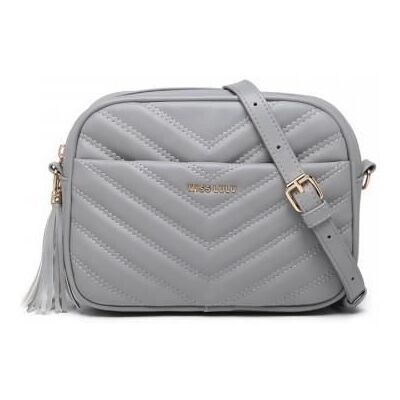 Sac à Main - MISS LULU - Petit Sac Bandoulière Femme - PU - Gris - 21cm x 16cm x 6cm Gris - Publicité Sac à Main - MISS LULU - Petit Sac Bandoulière Femme - PU - Gris - 21cm x 16cm x 6cm Gris - Publicité