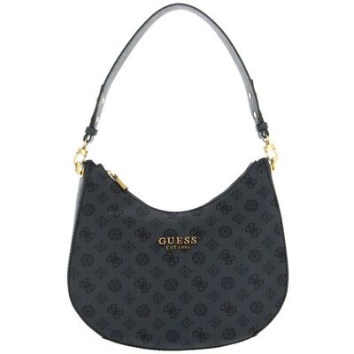 GUESS Sac à épaule gris foncé pour femme - Fynna Hobo Charcoal Logo 236557 Gris - Publicité GUESS Sac à épaule gris foncé pour femme - Fynna Hobo Charcoal Logo 236557 Gris - Publicité