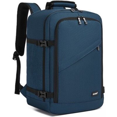 Kono Sac à Dos 40x20x25cm Sac à dos Ryanair Bagage à Main 20L pour Sous Siège Avion pour Femme Homme Marine Bleu - Publicité Kono Sac à Dos 40x20x25cm Sac à dos Ryanair Bagage à Main 20L pour Sous Siège Avion pour Femme Homme Marine Bleu - Publicité