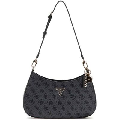 GUESS Sac à épaule gris foncé noir pour femme - Noelle II Top Zipper Shoulder Bag Coal Logo 312855 Gris - Publicité GUESS Sac à épaule gris foncé noir pour femme - Noelle II Top Zipper Shoulder Bag Coal Logo 312855 Gris - Publicité