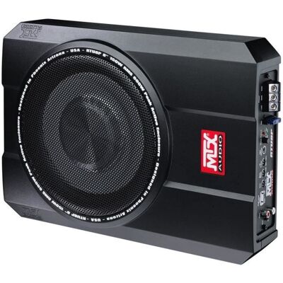Caisson de grave amplifié - MTX AUDIO - RTU8P - 20 cm - 150W RMS - Télécommande EBC Noir - Publicité Caisson de grave amplifié - MTX AUDIO - RTU8P - 20 cm - 150W RMS - Télécommande EBC Noir - Publicité
