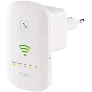 Répéteur WiFi - 7LINKS - WLR-1100.ac - 1200 Mbps - Dual-Band - Antennes internes Blanc - Publicité Répéteur WiFi - 7LINKS - WLR-1100.ac - 1200 Mbps - Dual-Band - Antennes internes Blanc - Publicité
