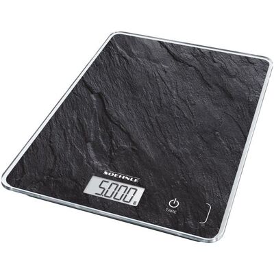Balance de cuisine électronique Soehnle - Page Compact Slate 5kg 1g - Design extra plat et compact Noir - Publicité Balance de cuisine électronique Soehnle - Page Compact Slate 5kg 1g - Design extra plat et compact Noir - Publicité