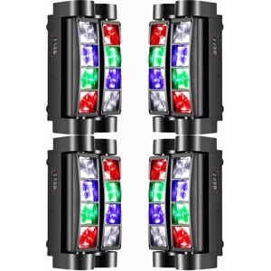 UKing 4PCS 100W DJ Lyre LED RGBW - DMX 4 en 1 Disco Lumière daraignée Lumière de Scène - Jeux de Lumière DJ Soirée Fête Bar Noir - Publicité UKing 4PCS 100W DJ Lyre LED RGBW - DMX 4 en 1 Disco Lumière daraignée Lumière de Scène - Jeux de Lumière DJ Soirée Fête Bar Noir - Publicité