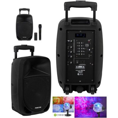 Sono Portable 8 - FONESTAR - MALIBU-308 - 100W - Bluetooth - Micro sans fil Noir - Publicité Sono Portable 8 - FONESTAR - MALIBU-308 - 100W - Bluetooth - Micro sans fil Noir - Publicité