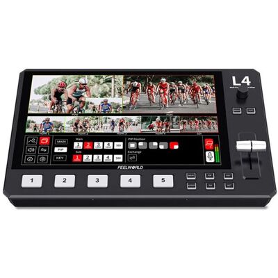 Mixeur vidéo FEELWORLD L4 - Écran tactile, Multi-caméras - Publicité Mixeur vidéo FEELWORLD L4 - Écran tactile, Multi-caméras - Publicité
