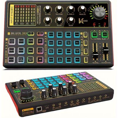 SANS MARQUE Carte effets sonores changeur de voix mixage sonore pour PC et téléphone enregistrement streaming - Publicité SANS MARQUE Carte effets sonores changeur de voix mixage sonore pour PC et téléphone enregistrement streaming - Publicité