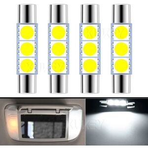 XUKEY 4X Ampoules LED Blanc Pour pare-soleil miroir de courtoisie voiture intérieur 28-29mm 6614F 6615F 6612F 6641 3021 3022 6000K - Publicité XUKEY 4X Ampoules LED Blanc Pour pare-soleil miroir de courtoisie voiture intérieur 28-29mm 6614F 6615F 6612F 6641 3021 3022 6000K - Publicité