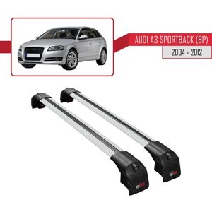 Barres de Toit ACE-2 Railing pour Audi A3 SPORTBACK (8P) 2004-2012 - Gris - Charge utile maximale de 300 kg Gris - Publicité Barres de Toit ACE-2 Railing pour Audi A3 SPORTBACK (8P) 2004-2012 - Gris - Charge utile maximale de 300 kg Gris - Publicité