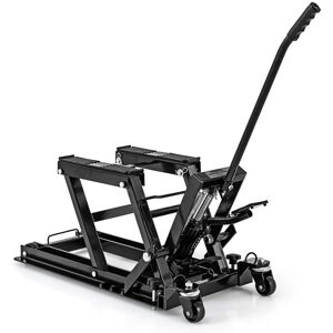 COSTWAY Cric Hydraulique pour Moto Capacité de 680 kg Hauteur sur 3 Niveaux Support de Levage à Pédale Robuste pour Moto Noir - Publicité COSTWAY Cric Hydraulique pour Moto Capacité de 680 kg Hauteur sur 3 Niveaux Support de Levage à Pédale Robuste pour Moto Noir - Publicité