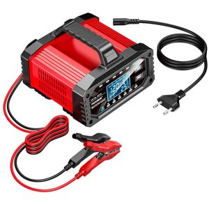 UVERBON Chargeur de Batterie de Voiture 12V 25A/24V 15A 10 Étapes Chargeur de Batterie Intelligent Entièrement Automatique avec écran LCD Noir - Publicité UVERBON Chargeur de Batterie de Voiture 12V 25A/24V 15A 10 Étapes Chargeur de Batterie Intelligent Entièrement Automatique avec écran LCD Noir - Publicité