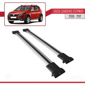 APLINE Pour Dacia Sandero STEPWAY 2012-2020 Barres de Toit Railing Porte-Bagages de voiture FLY Modèle GRIS 1720 Gris - Publicité APLINE Pour Dacia Sandero STEPWAY 2012-2020 Barres de Toit Railing Porte-Bagages de voiture FLY Modèle GRIS 1720 Gris - Publicité