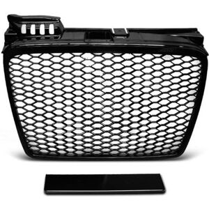Grille calandre Audi A4 B7 04-08 noir brillant look RS Noir - Publicité Grille calandre Audi A4 B7 04-08 noir brillant look RS Noir - Publicité