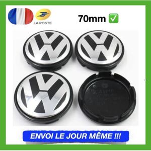 4X CACHE MOYEU CENTRE DE ROUE Pour Volkswagen VW 70MM Embleme Logo Insigne Jante Blanc - Publicité 4X CACHE MOYEU CENTRE DE ROUE Pour Volkswagen VW 70MM Embleme Logo Insigne Jante Blanc - Publicité