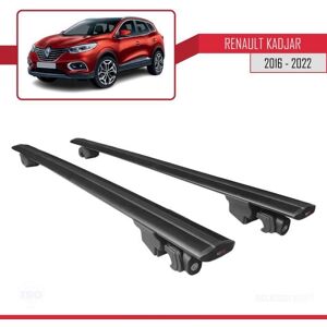 Barres de Toit - Renault - Kadjar 2016-2022 - Aluminium - Noir - Verrouillable Noir - Publicité Barres de Toit - Renault - Kadjar 2016-2022 - Aluminium - Noir - Verrouillable Noir - Publicité