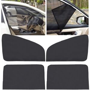 Pare-soleil magnétique - 4 pièces - Maille - Protection solaire - Vitres latérales voiture Noir - Publicité Pare-soleil magnétique - 4 pièces - Maille - Protection solaire - Vitres latérales voiture Noir - Publicité